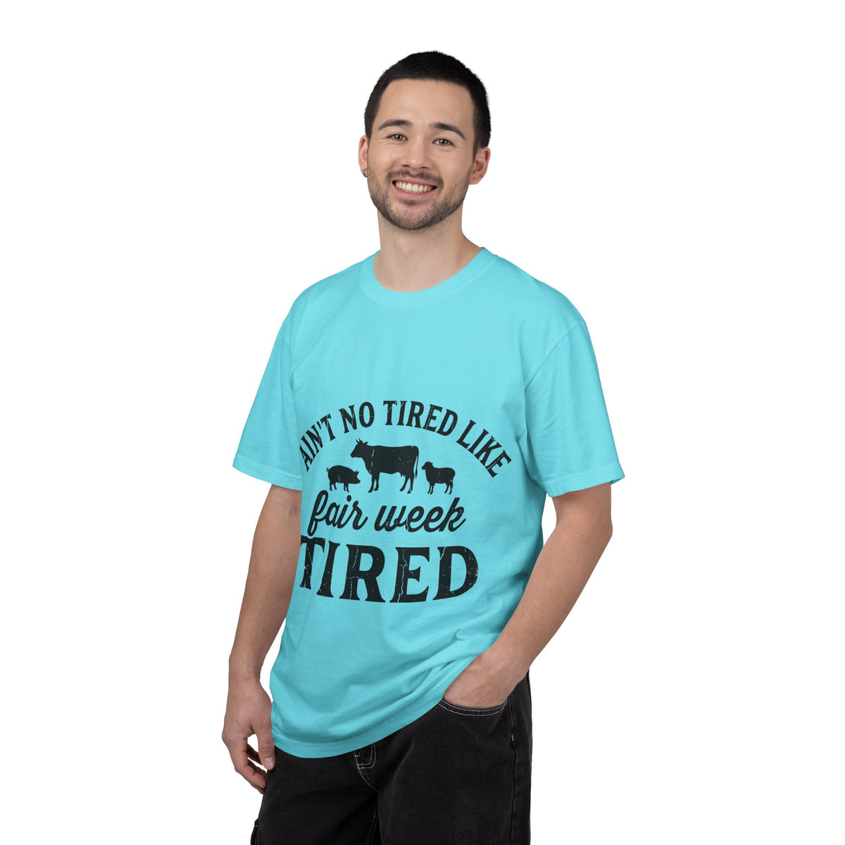 Ain't No Tired Like Fair Week Tired Shirt, Funny Livestock Show Tee, County Fair Mom Shirt, 4H Gift