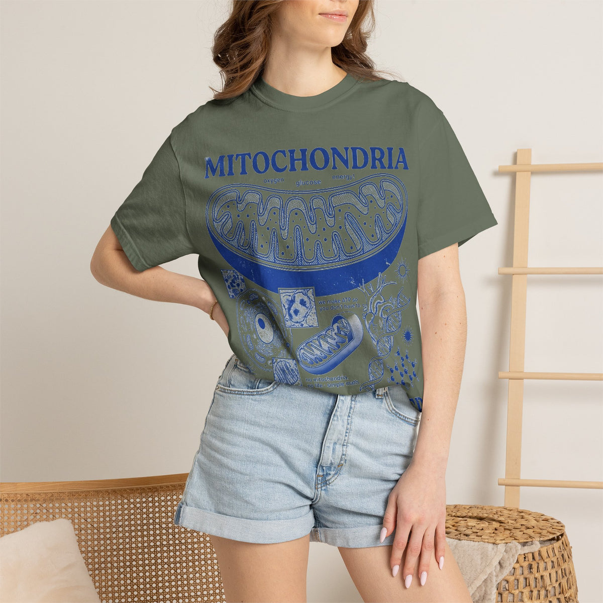 Mitochondria Powering Life Since Forever Shirt, Funny Biology Teacher Tee, Science Nerd Shirt, Student Gift