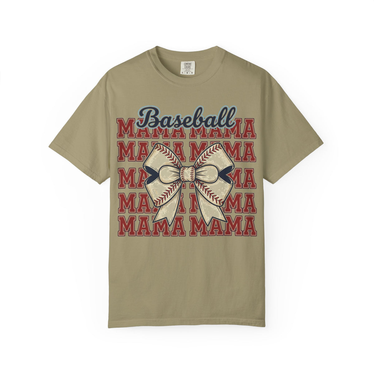 Baseball Mama Big Bow Shirt, Five Row Varsity Mama Tee, Baseball Mom Game Day Shirt, Baseball Mom Gift