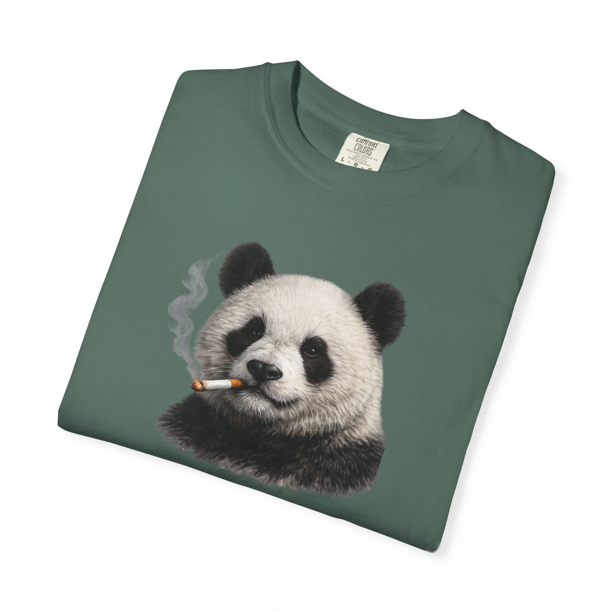 Smoky Panda Tee — Graphic Panda Smoking Design T-Shirt
