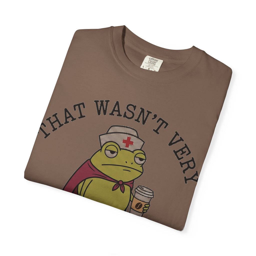 That Wasn't Very Evidence-Based Of You Caped Frog Shirt, Funny Nurse Frog Tee, Nursing Student Shirt, RN Gift