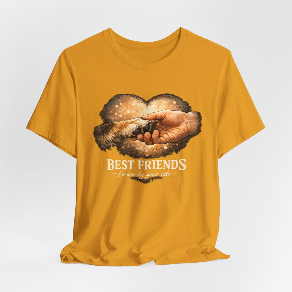 Best Friends Paw & Human T-Shirt — "Best Friends" Pet Lover Tee