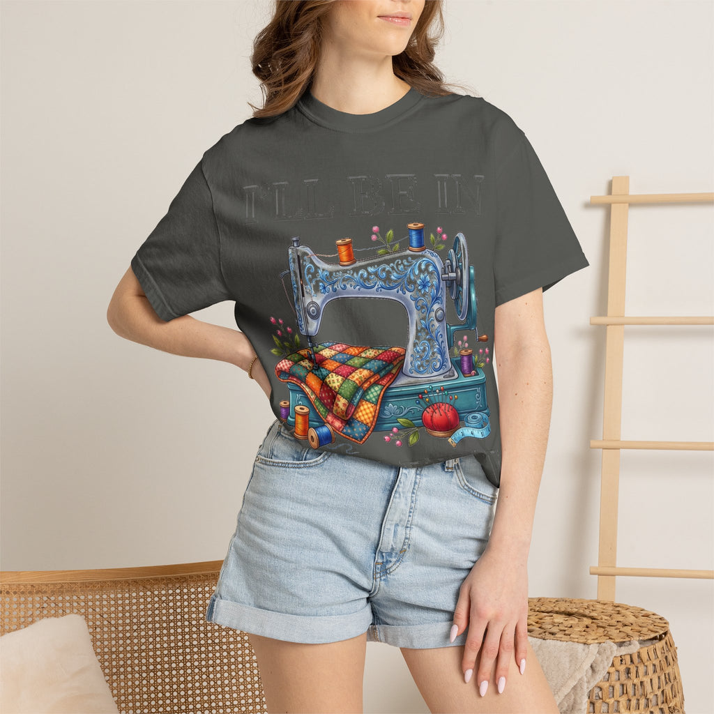 I'll Be In My Office Sewing Shirt, Vintage Sewing Machine Quilter Tee, Funny Seamstress Shirt, Quilter Gift