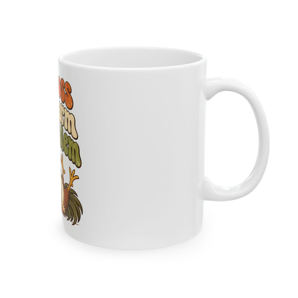 No Boss No Alarm No Problem Mug, Funny Retirement Gift for Coworker, Retired Christmas Gift, Coffee Mug 11oz 15oz