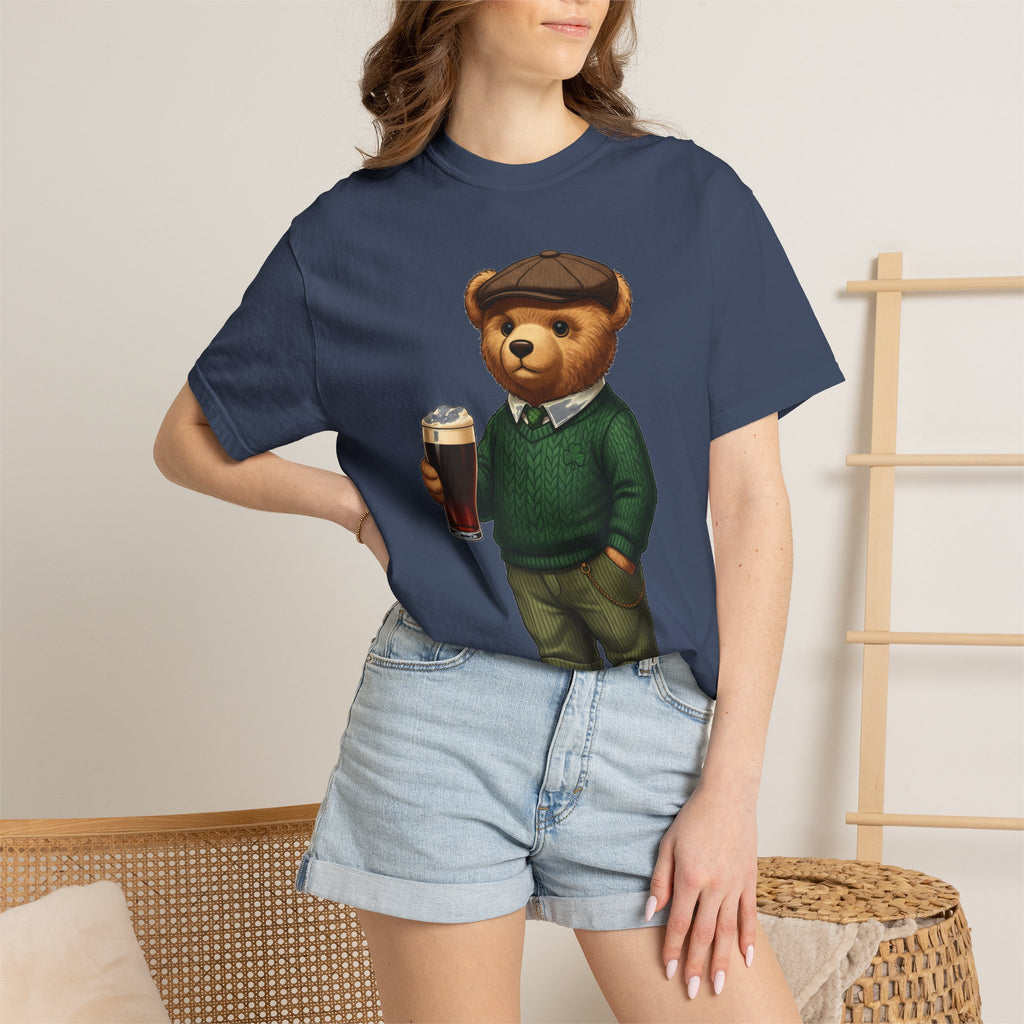Irish Teddy Bear Pint Shirt, Shamrock Sweater Bear Tee, St Patricks Day Pub Shirt, Irish Gift