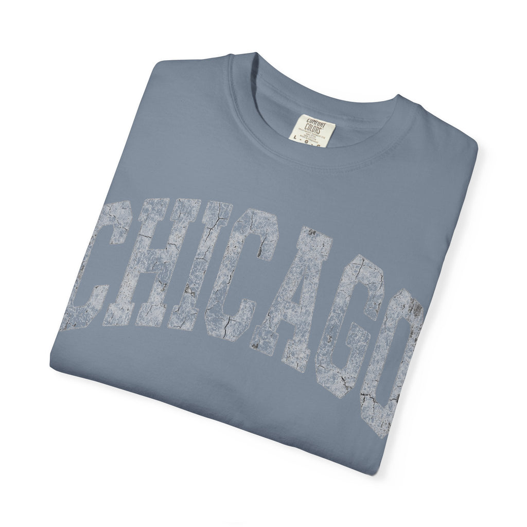 Chicago Vintage Shirt, Distressed Varsity Chicago Tee, Illinois Home City Shirt, Chicago Gift