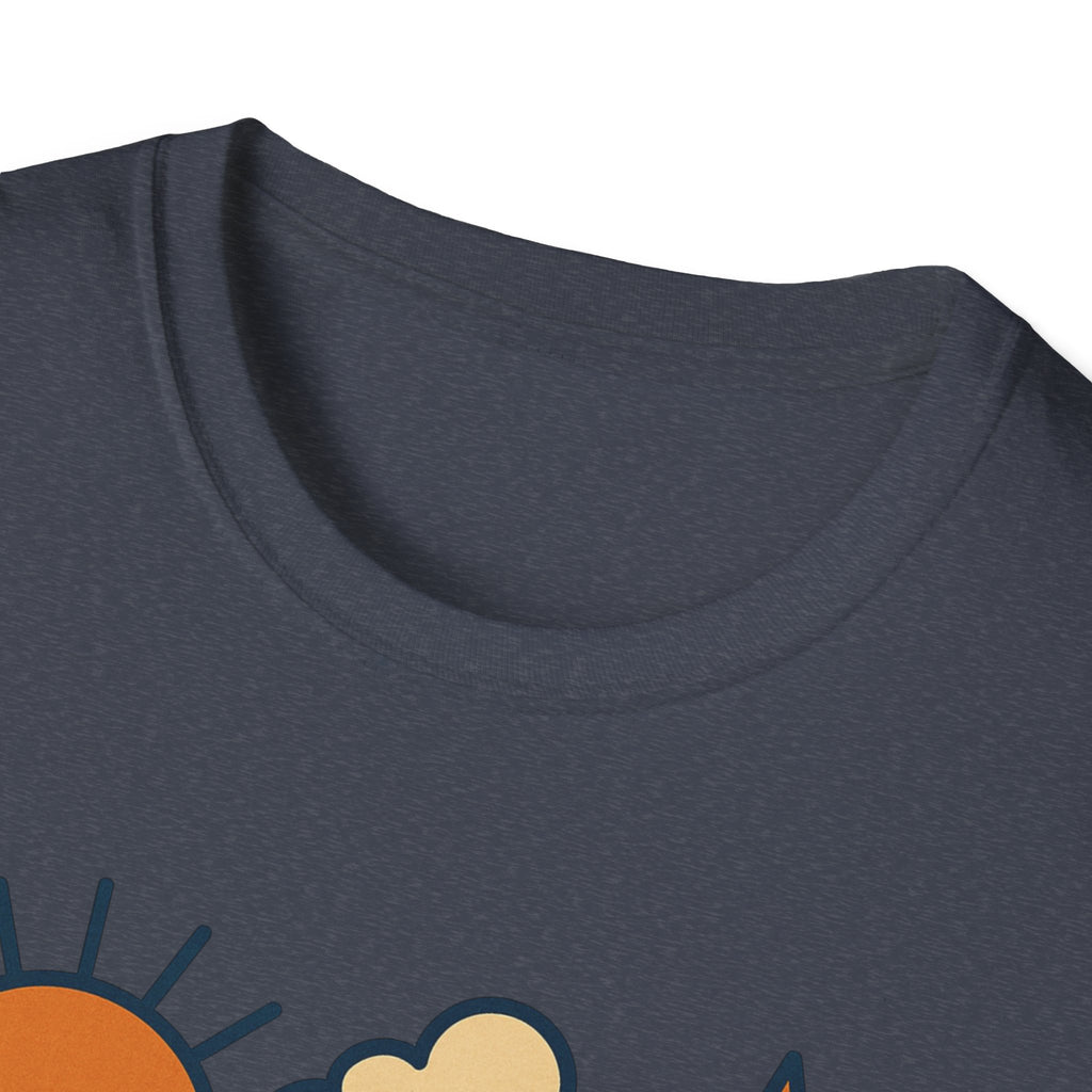 Retro Shapes Shirt, Mid Century Abstract Tee, Modern Art Gift