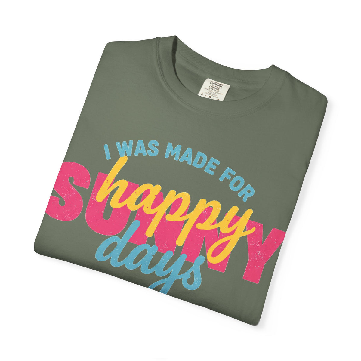 I Was Made For Happy Sunny Days Pastel Shirt, Soft Retro Summer Tee, Beach Vacation Shirt, Summer Gift