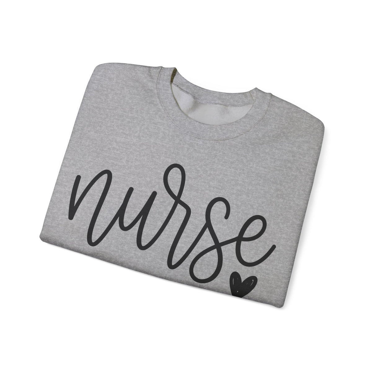 Nurse Sweatshirt Script Heart, Minimalist Nurse Cursive Sweatshirt, Nurse Week Gift, Simple RN Sweatshirt, Nursing Student Gift, Nurse Appre