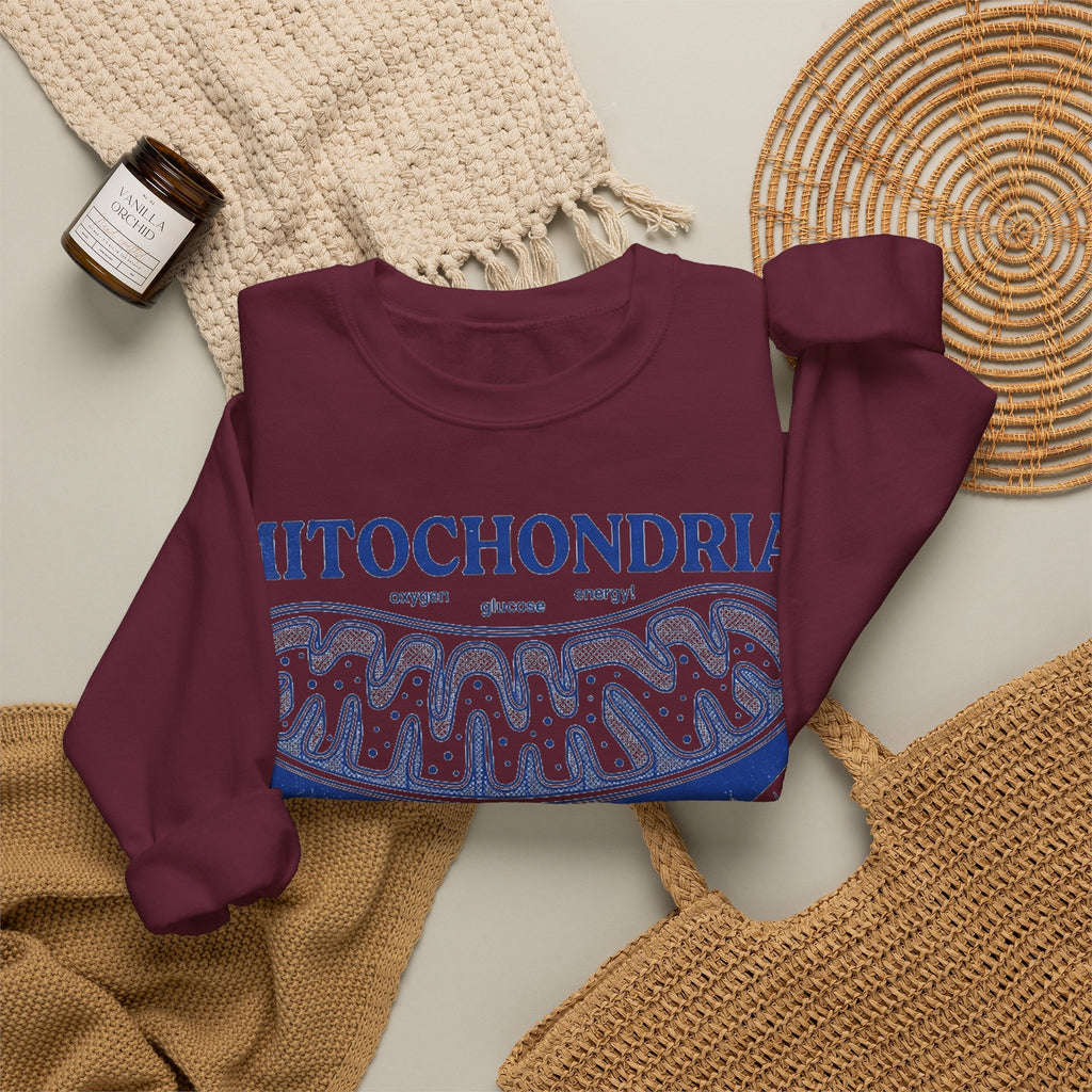 Mitochondria Powering Life Since Forever Sweatshirt, Retro Science Diagram Sweatshirt, Biology Teacher Gift, Science Nerd Sweatshirt, Cell B