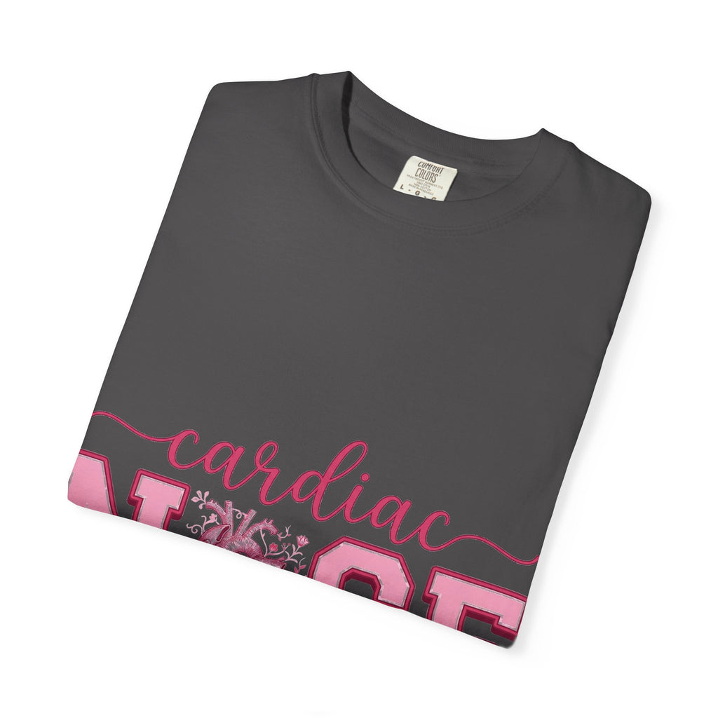Cardiac Nurse Anatomical Heart Shirt, Pink Varsity Cardiology Tee, Cardiac RN Shirt, Nurse Gift