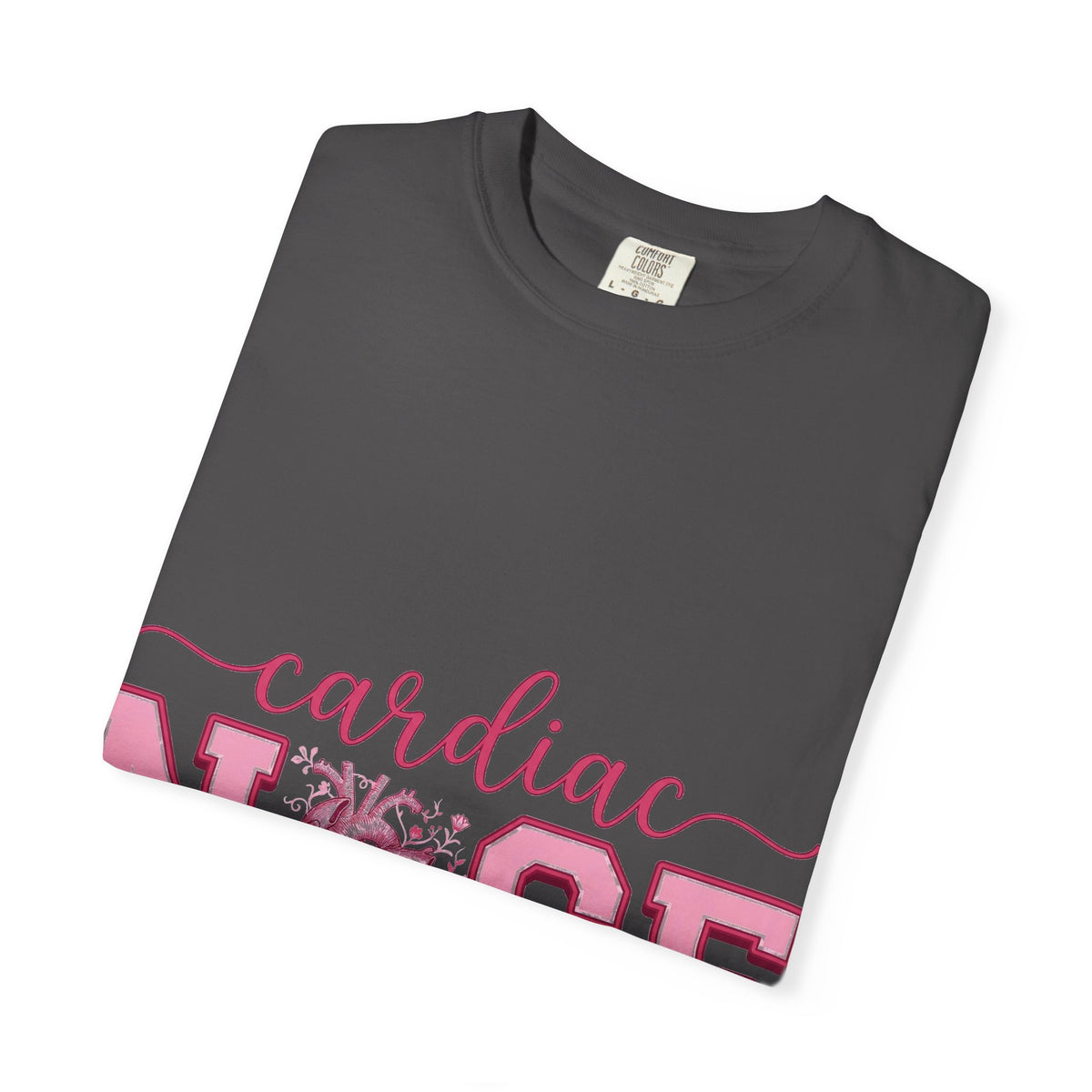 Cardiac Nurse Anatomical Heart Shirt, Pink Varsity Cardiology Tee, Cardiac RN Shirt, Nurse Gift