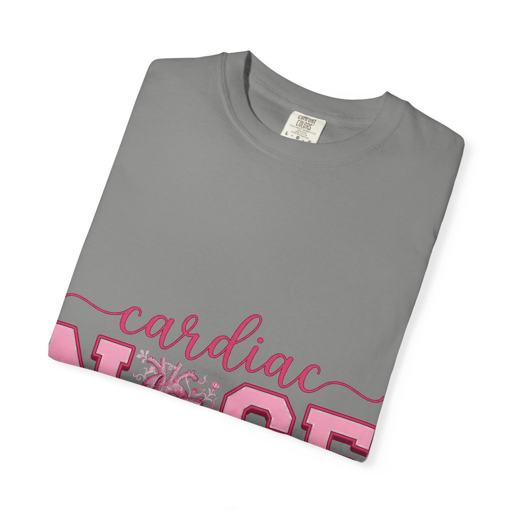 Cardiac Nurse Anatomical Heart Shirt, Pink Varsity Cardiology Tee, Cardiac RN Shirt, Nurse Gift