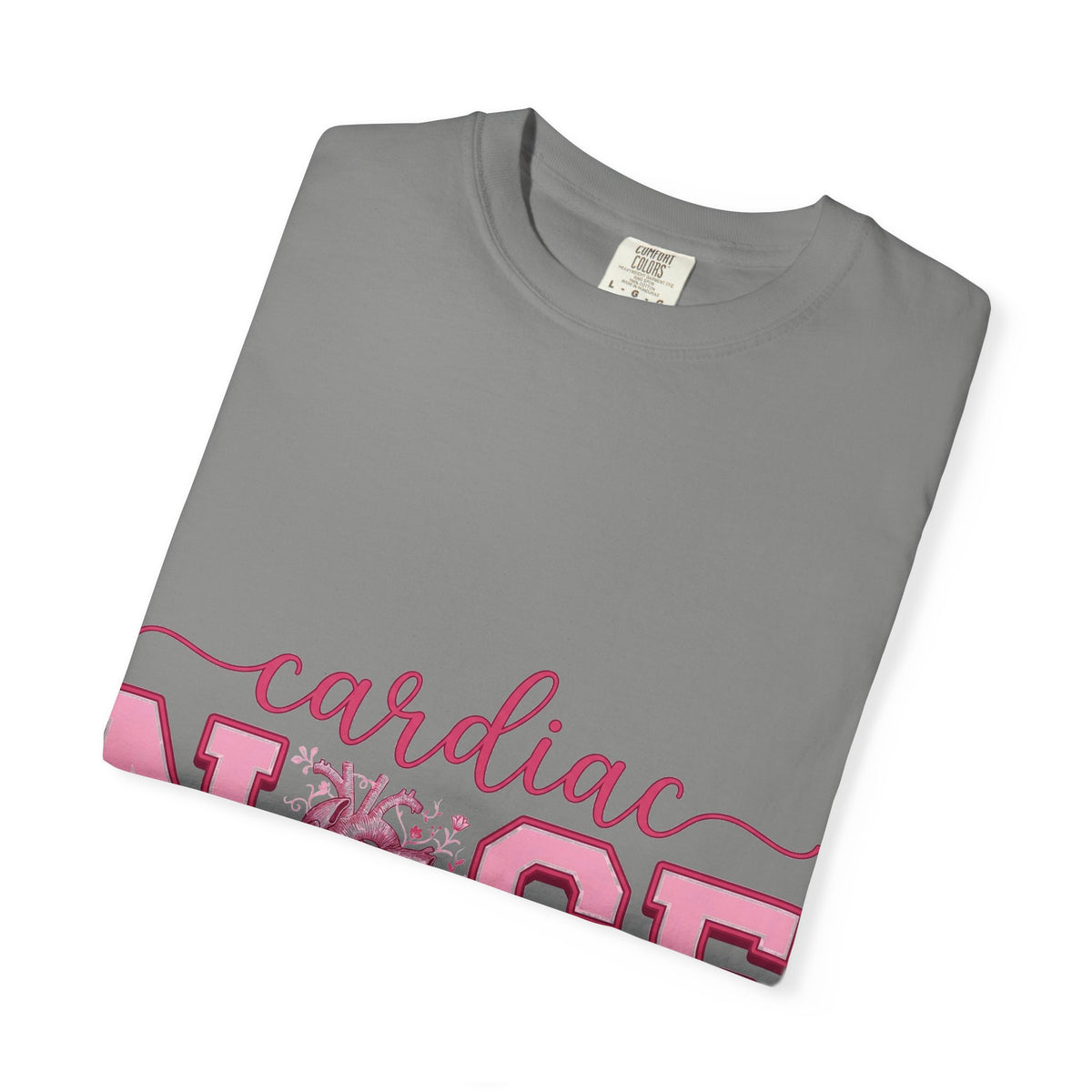 Cardiac Nurse Anatomical Heart Shirt, Pink Varsity Cardiology Tee, Cardiac RN Shirt, Nurse Gift