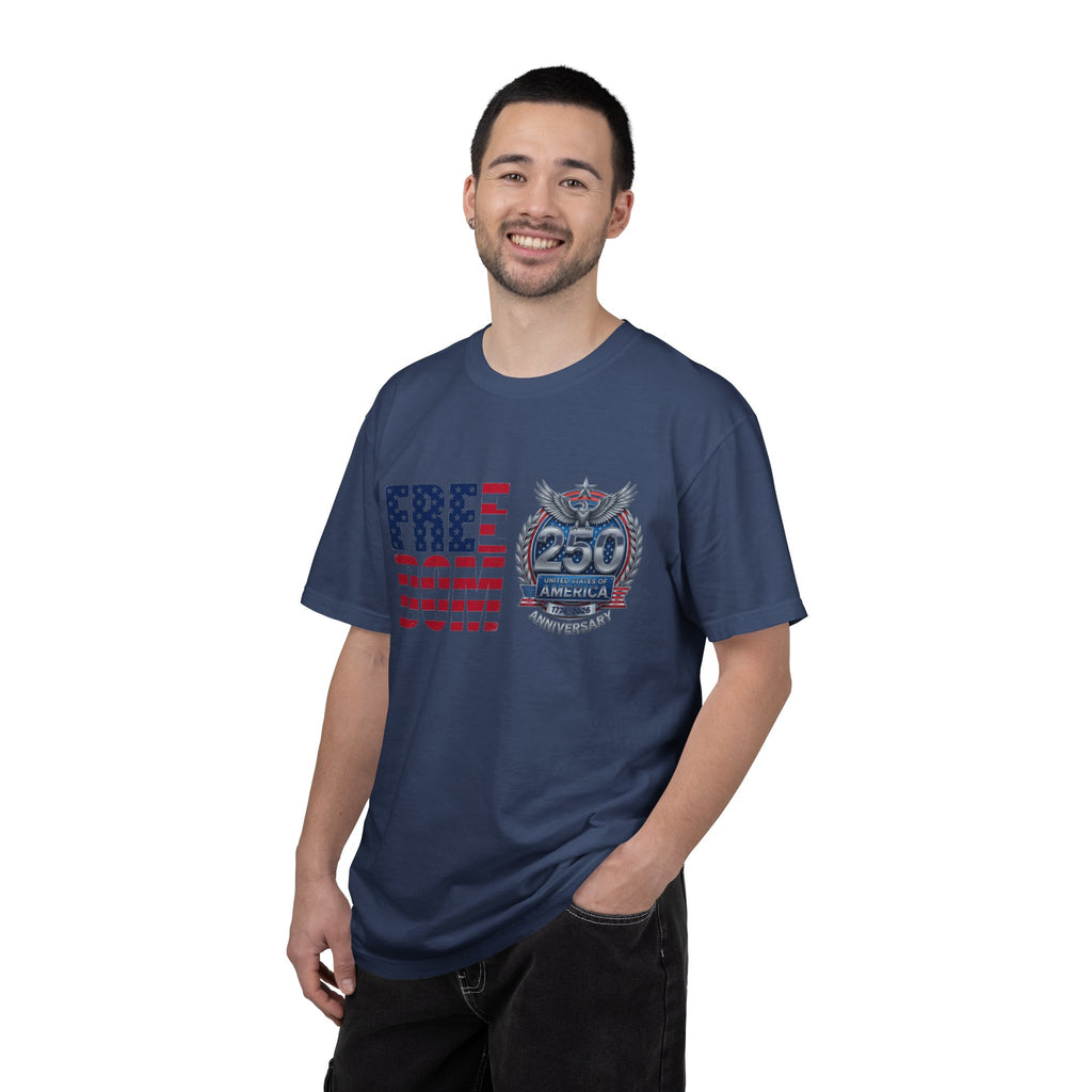 Freedom 250 Stacked Shirt, America Semiquincentennial Crest Tee, Patriotic 1776-2026 Shirt, July 4th Gift