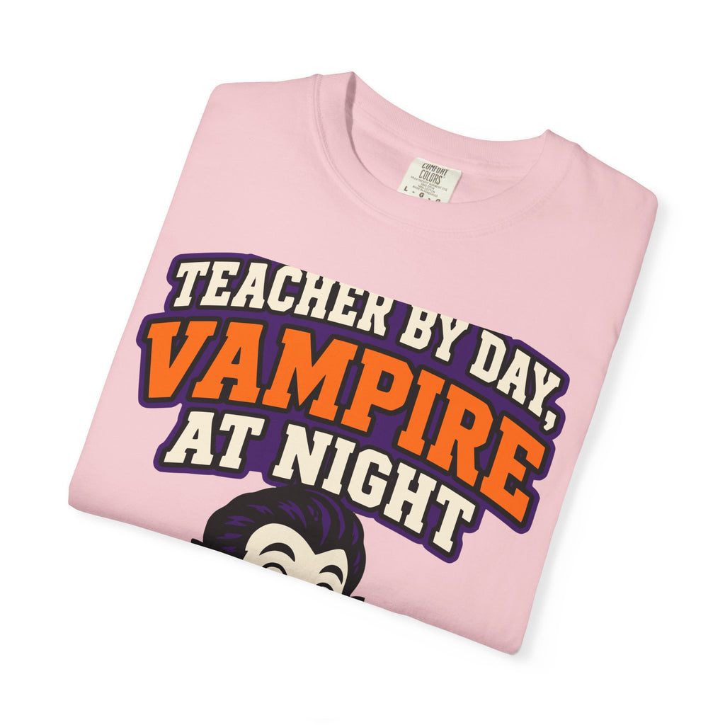 Teacher By Day, Vampire At Night Halloween Shirt, Funny Teacher Vampire Tee