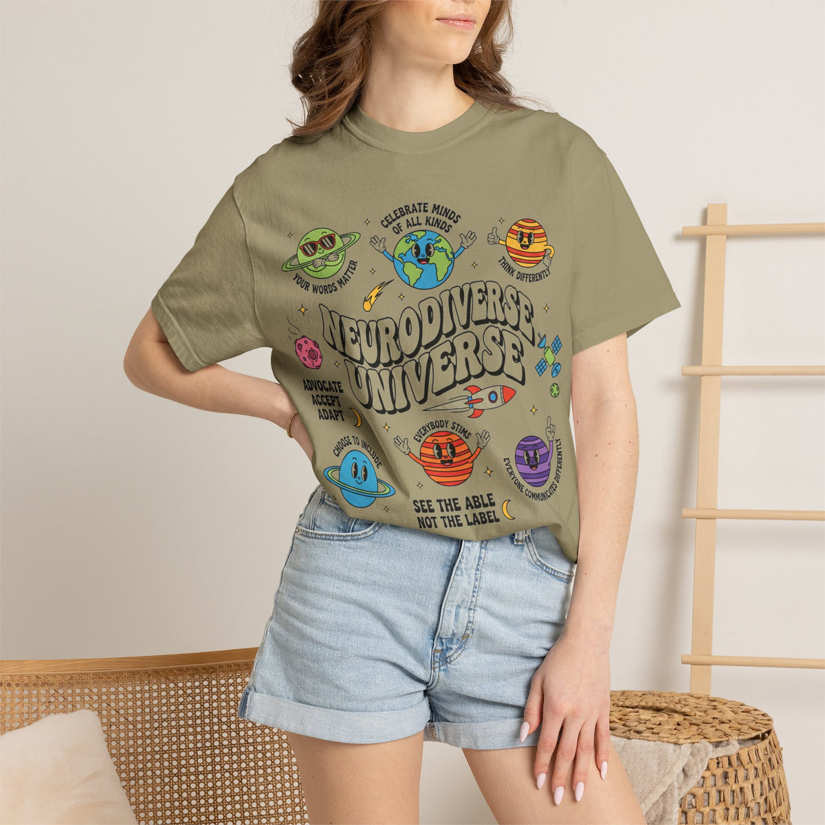 Neurodiverse Universe Bold Shirt, Celebrate Minds Of All Kinds Tee, Neurodiversity Pride Shirt, Advocate Gift