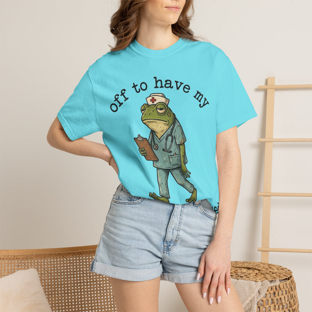 Off To Have My Flabbers Gasted Shirt, Funny Nurse Frog Tee, Sarcastic Scrubs Shirt, RN Gift