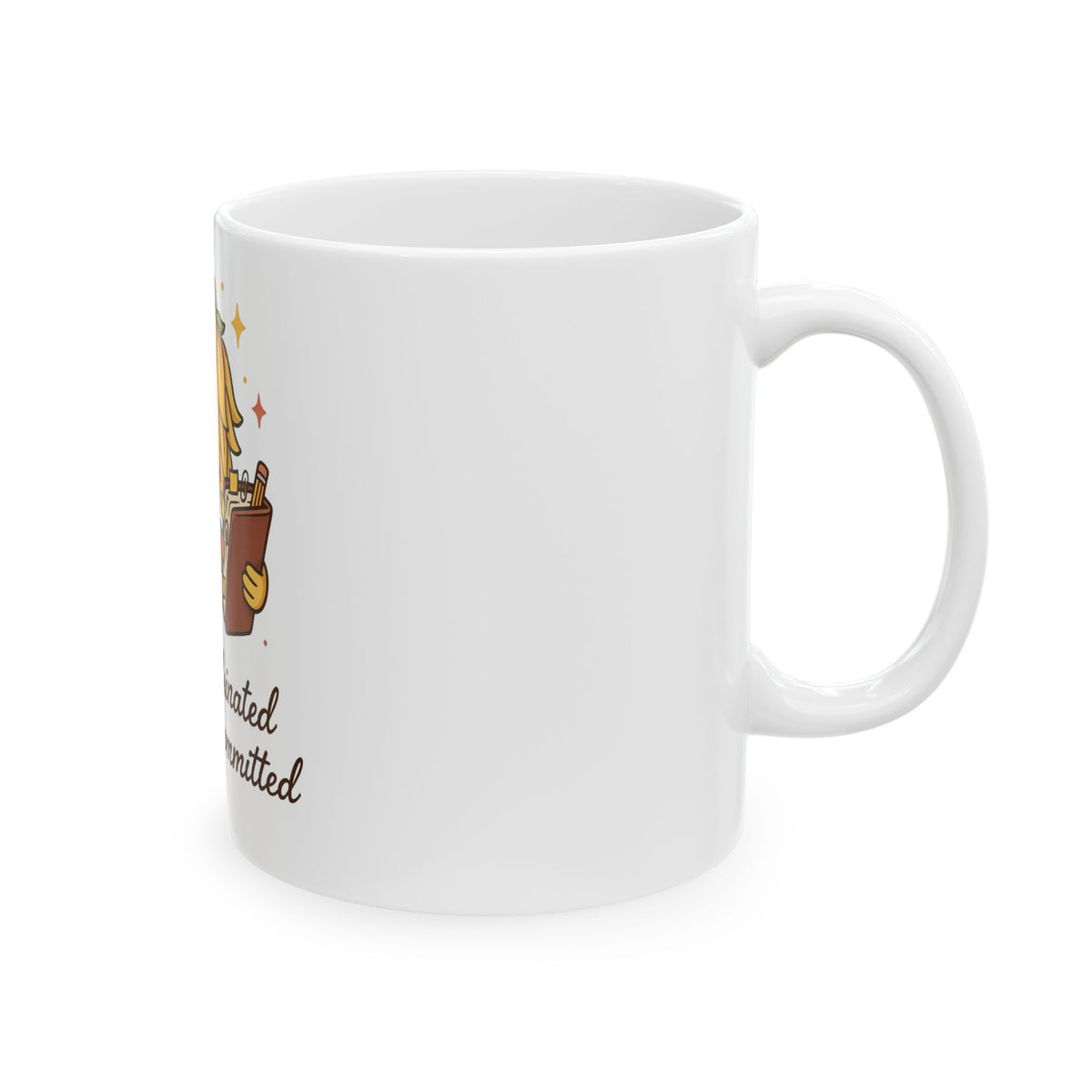 Undercaffeinated And Overcommitted Mug, Funny Sarcastic Gift for Coworker, Secret Santa Gift, Coffee Mug 11oz 15oz