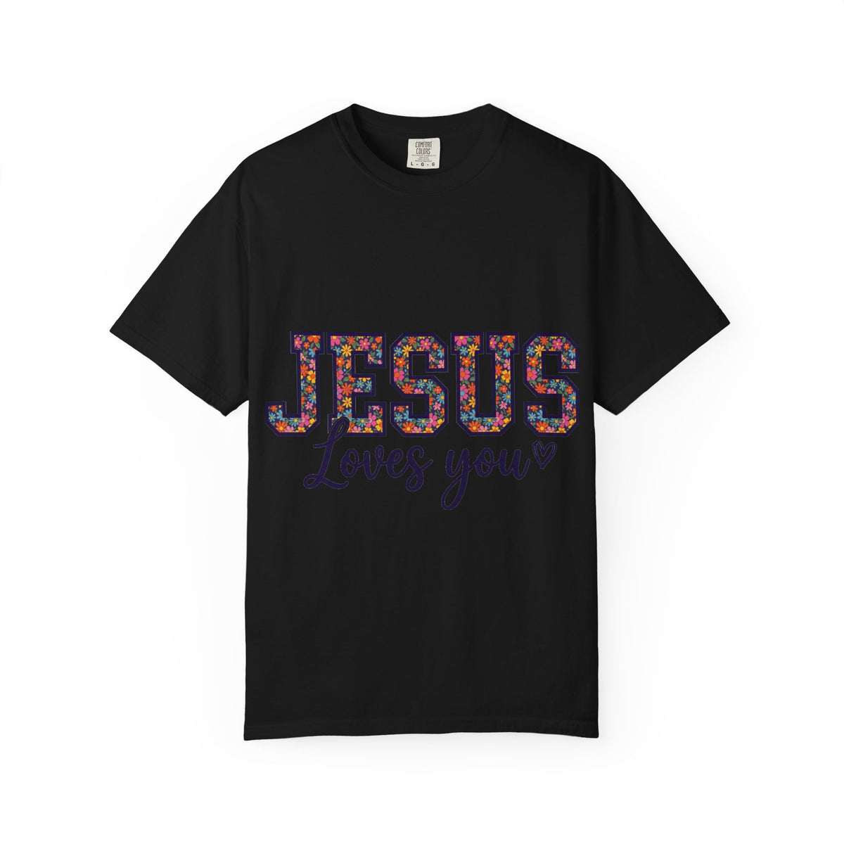 Jesus Loves You Shirt, Floral Varsity Christian Tee, Faith Statement Shirt, Church Gift