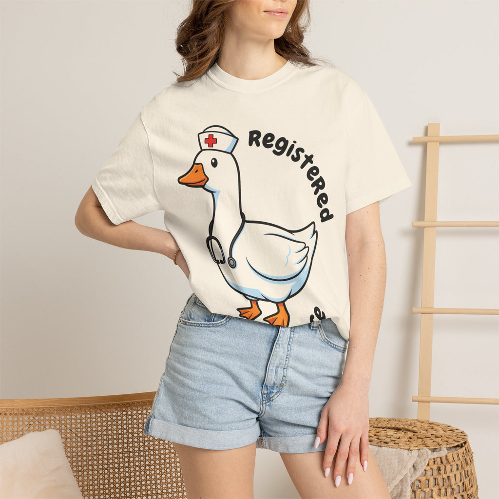 Registered Silly Goose Curved Shirt, Nurse Goose Stethoscope Tee, Funny Nurse Shirt, RN Gift