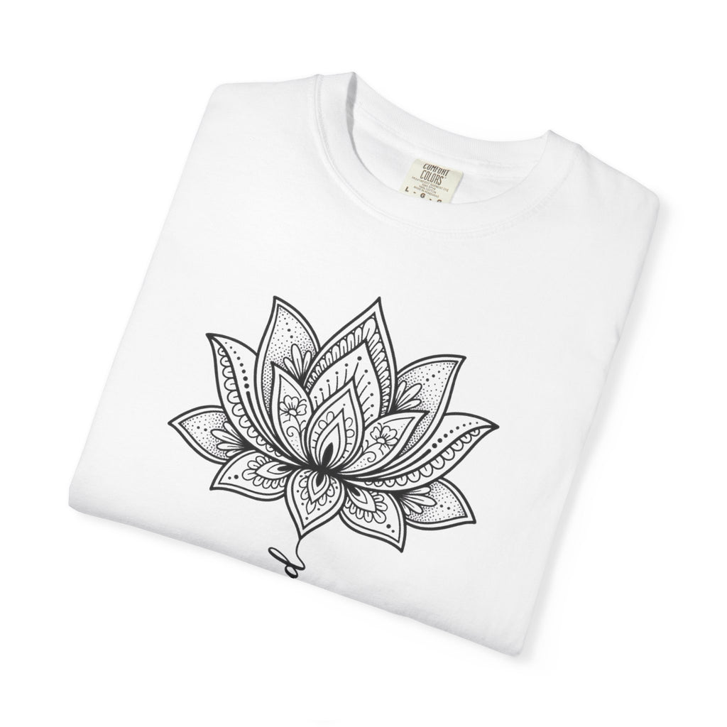 Choose To Be Kind Shirt, Mandala Lotus Line Art Tee, Minimal Kindness Shirt, Yoga Gift