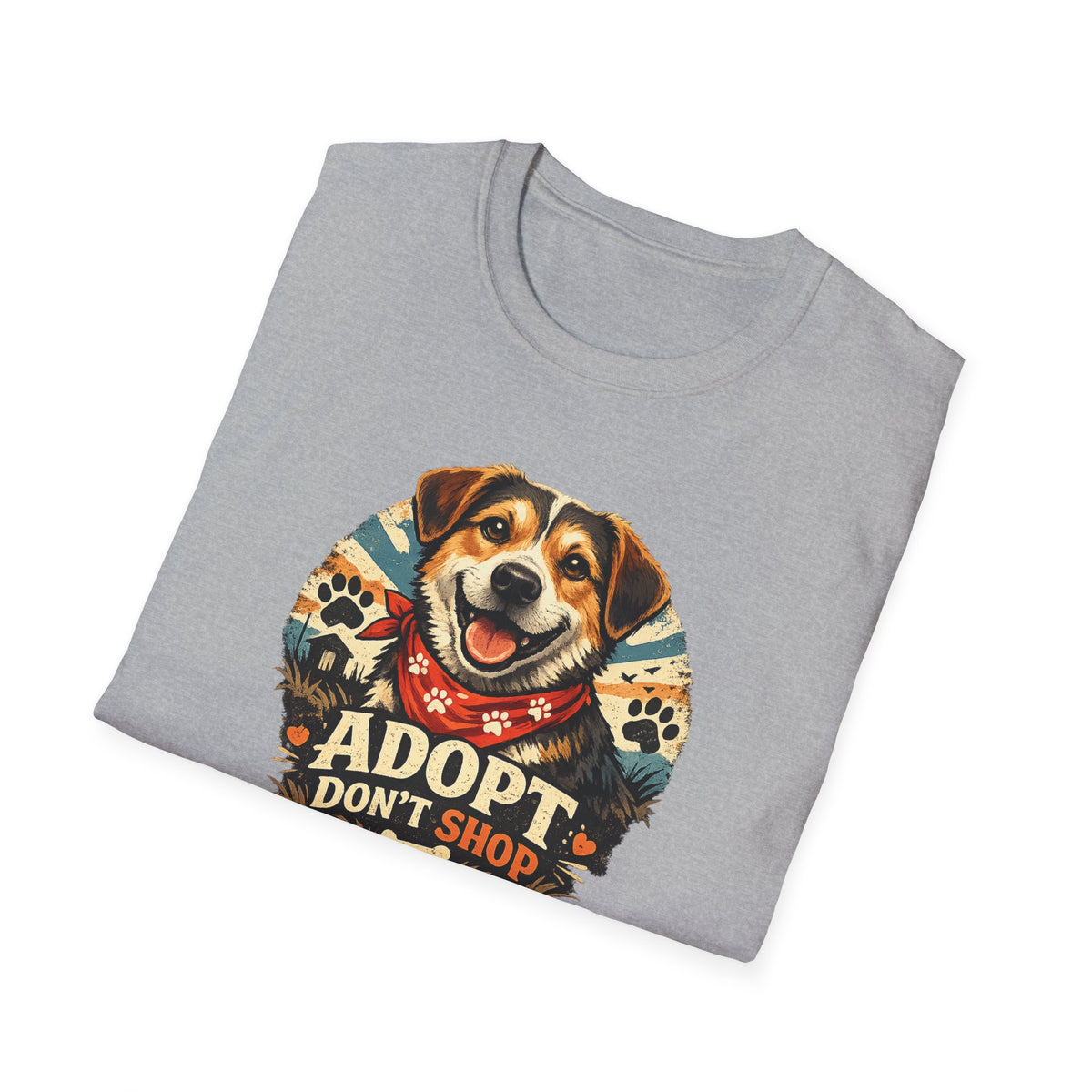 Adopt Don't Shop Dog T-Shirt – Rescue Pet Awareness Tee