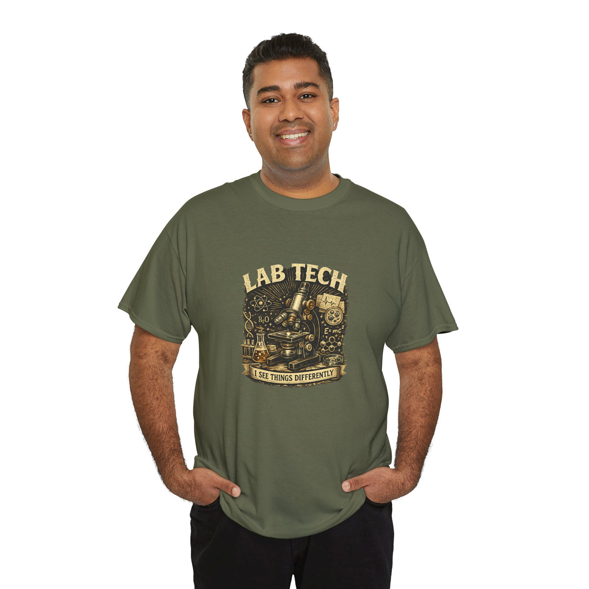 Lab Tech T-Shirt — "I Make Things Different" Vintage Science Tee