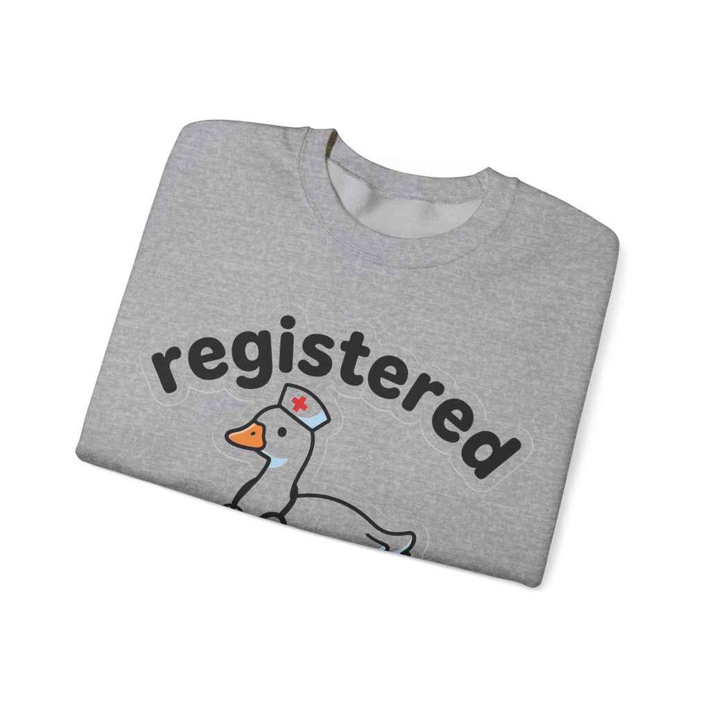 Registered Silly Goose Nurse Sweatshirt, Cute Goose Nurse Cap Sweatshirt, Funny Nurse Gift, Nursing Student Sweatshirt, RN Graduation Gift,