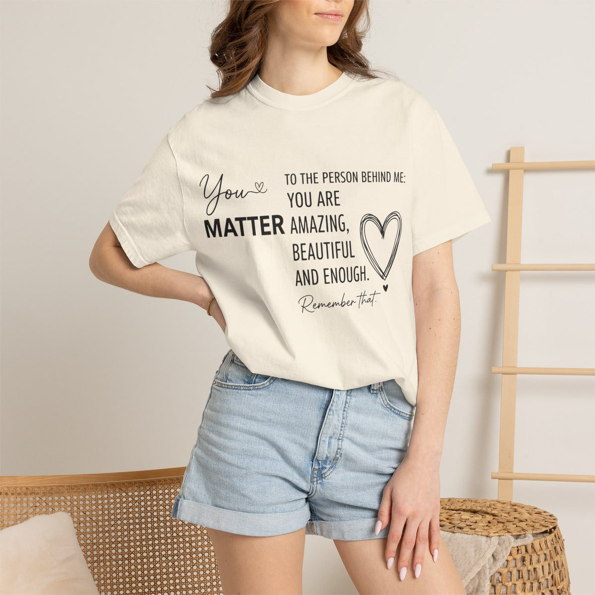 You Matter To The Person Behind Me Shirt, Kindness Message Tee, Mental Health Awareness Shirt, Encouragement Gift