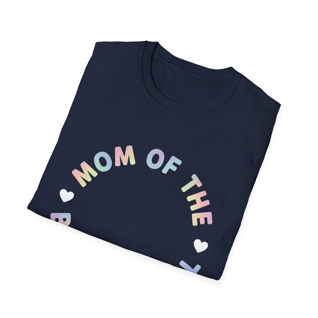 Mom of the Birthday Girl T-Shirt — Pastel Circle Birthday Mom Tee
