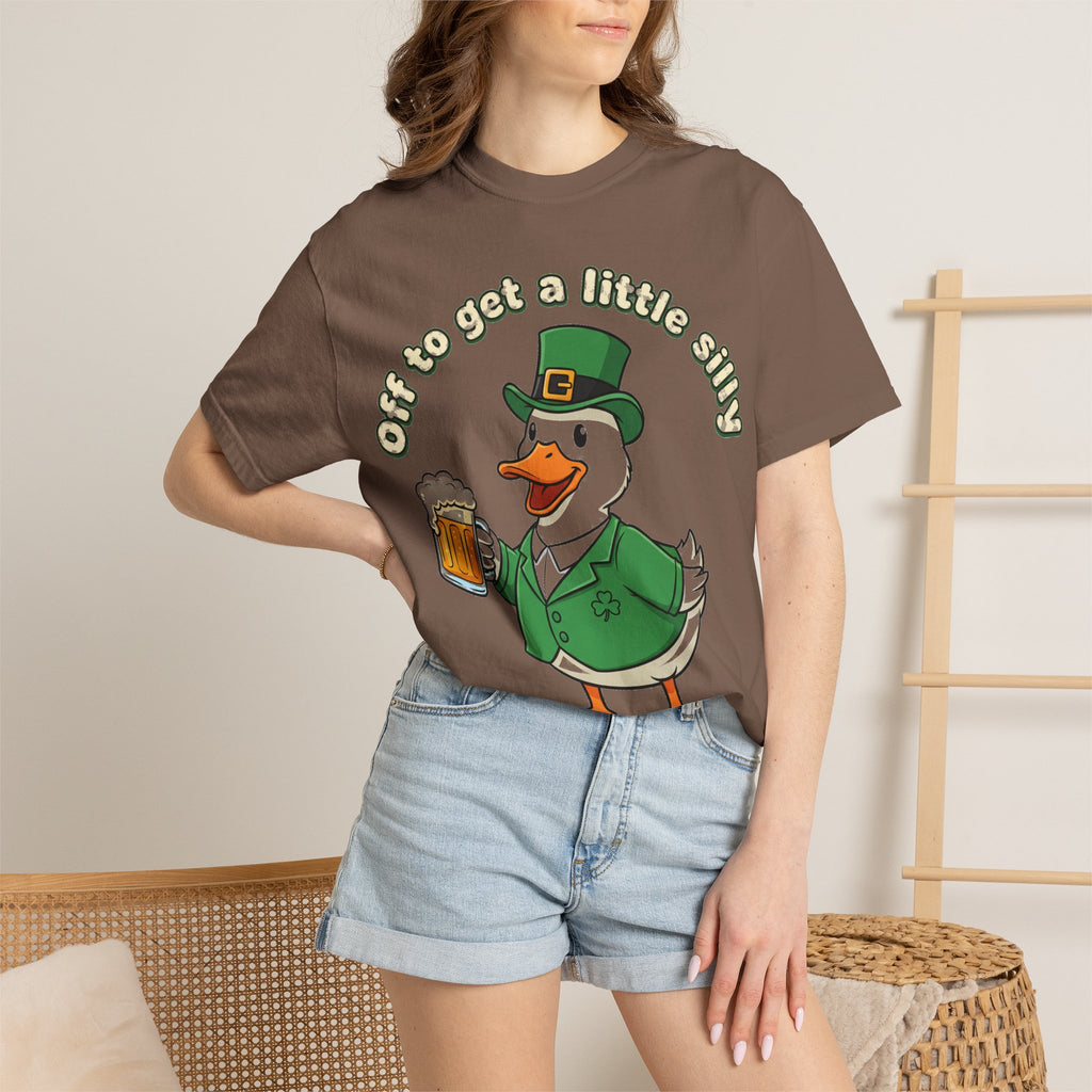 Off To Get A Little Silly Duck Shirt, Leprechaun Suit Beer Duck Tee, Funny St Patricks Day Shirt, Irish Gift
