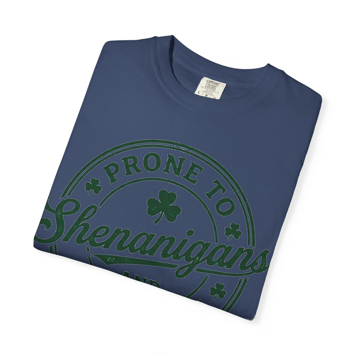 Prone To Shenanigans And Malarkey Shirt, St Patricks Day Badge Tee, Funny Irish Shirt, Paddys Day Gift