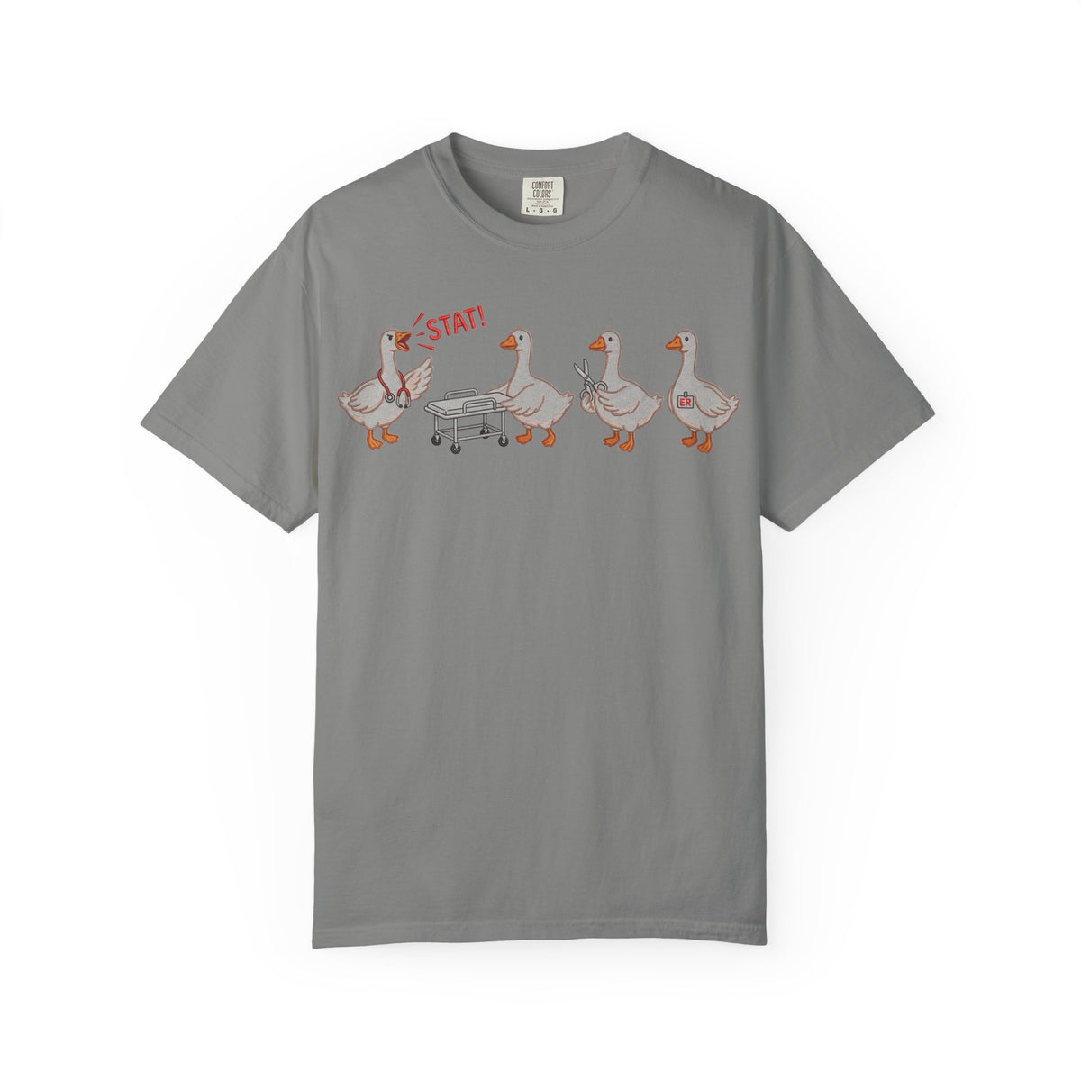 Nurse Goose Squad Stat Shirt, Funny ER Geese Tee, Night Shift Nurse Shirt, RN Team Gift