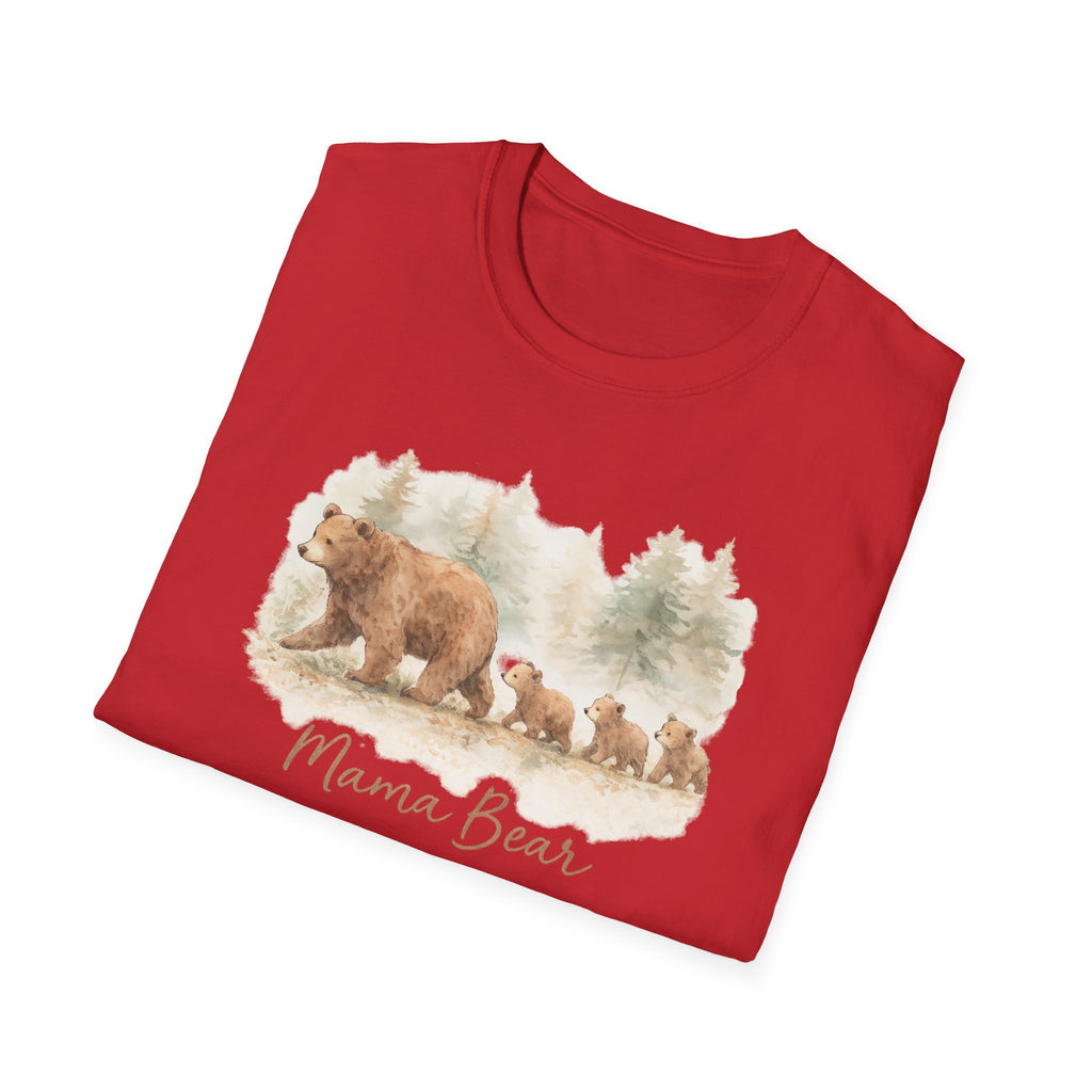 Mama Bear T-Shirt — Woodland Bear Mom Graphic Tee