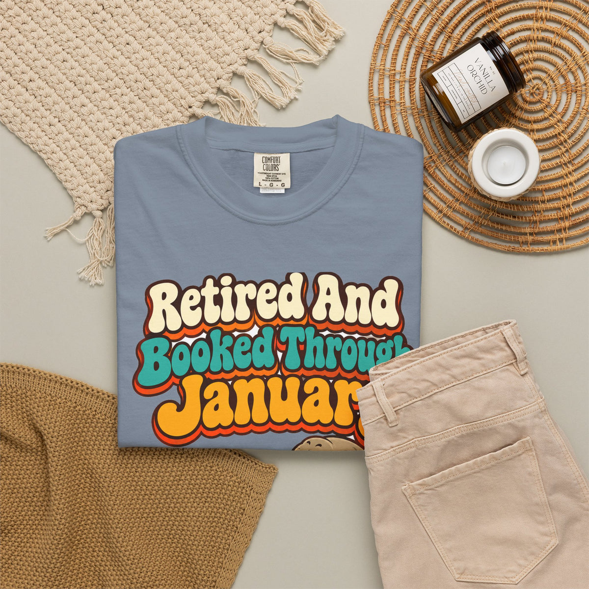 Retired And Booked Through January Shirt | funny retirement gift