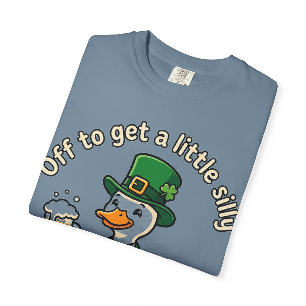 Off To Get A Little Silly Bold Shirt, Leprechaun Duck Beer Tee, Funny St Patricks Day Shirt, Irish Gift