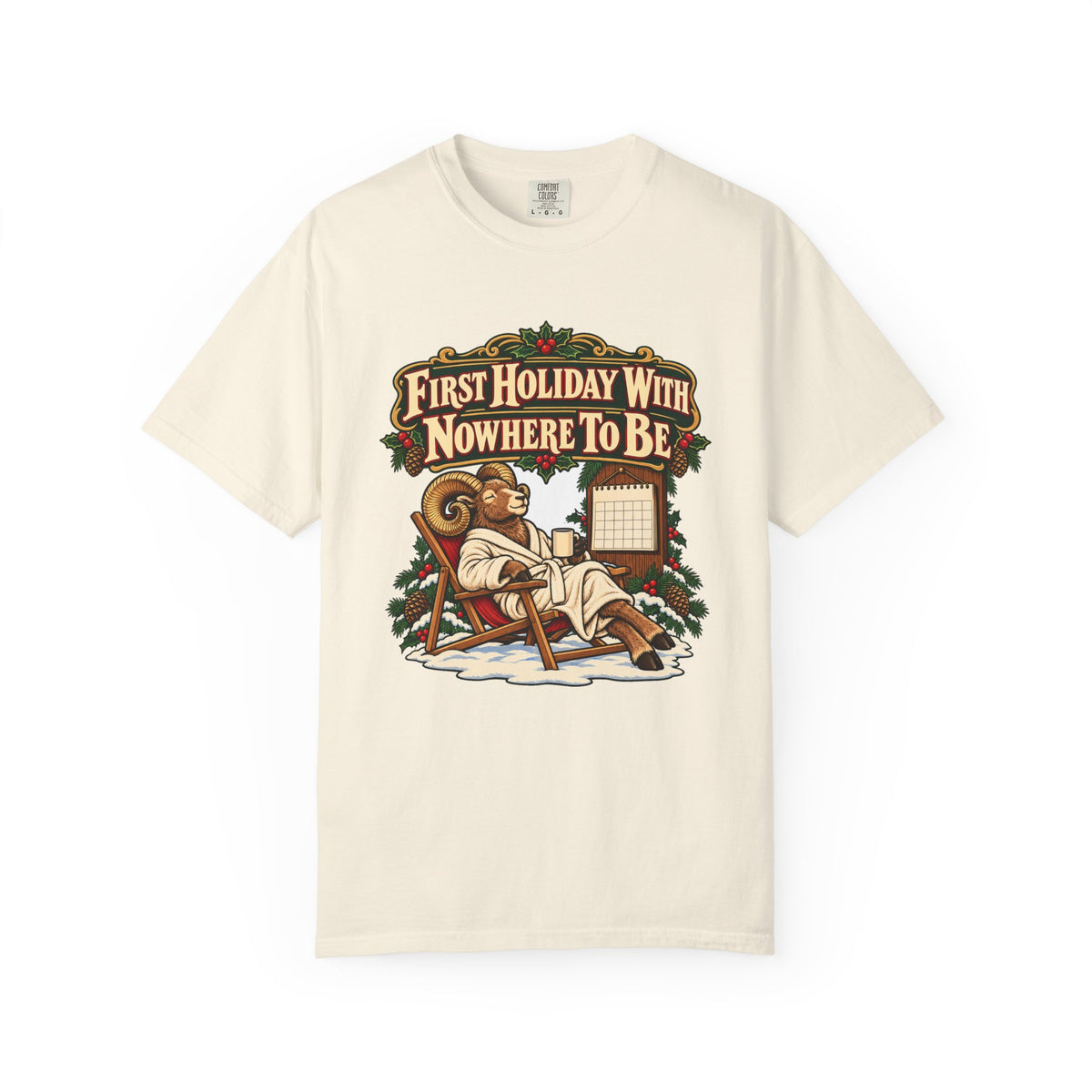 Funny Retirement Christmas Shirt First Holiday With Nowhere To Be Shirt, Funny Holiday Gift Shirt, Christmas Gift Idea