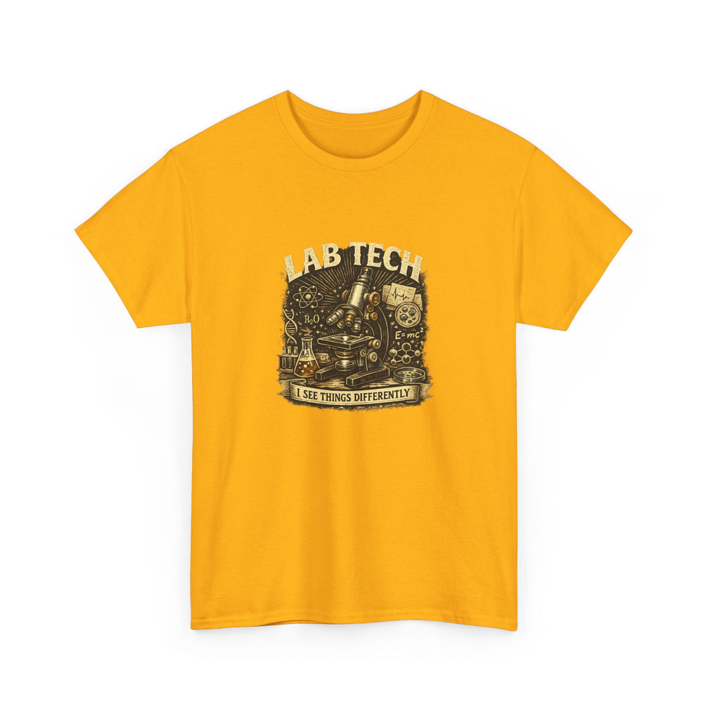 Lab Tech T-Shirt — "I Make Things Different" Vintage Science Tee