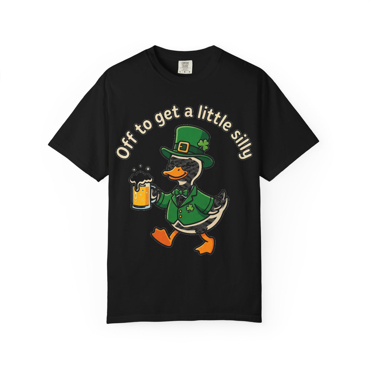 Off To Get A Little Silly Bold Shirt, Leprechaun Duck Beer Tee, Funny St Patricks Day Shirt, Irish Gift
