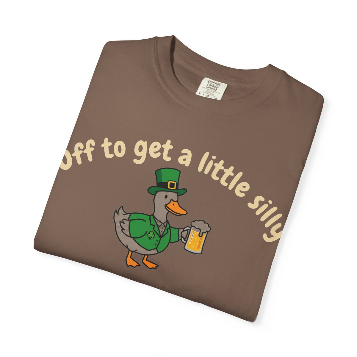 Off To Get A Little Silly Shirt, St Patricks Day Duck Beer Tee, Funny Irish Duck Shirt, Paddys Day Gift