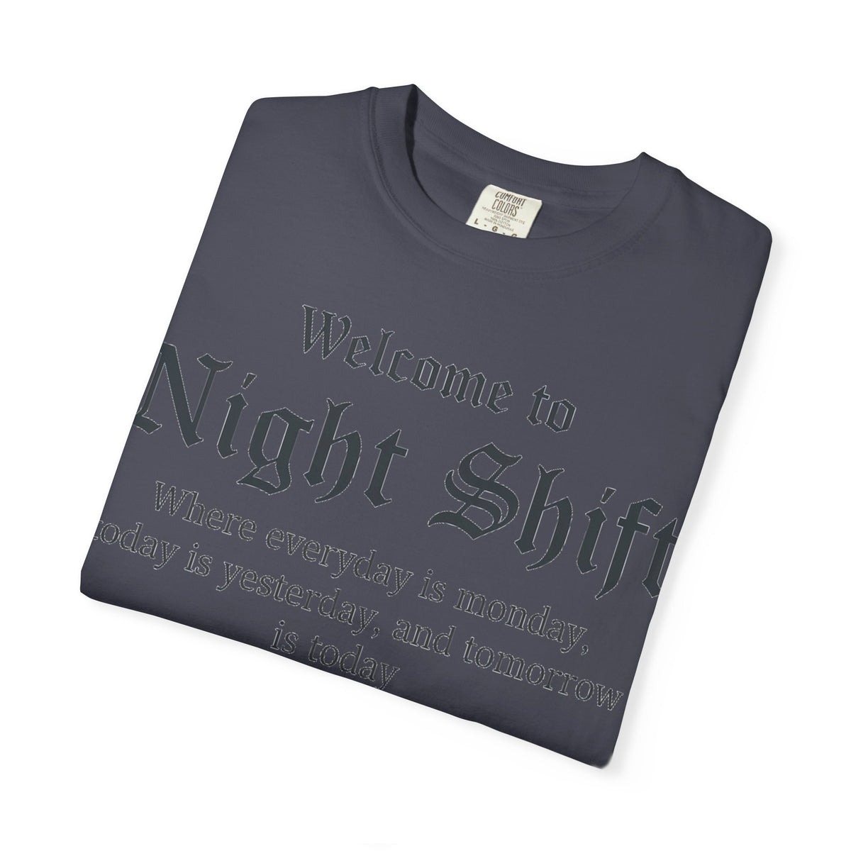 Welcome To Night Shift Light Shirt, Elegant Blackletter Nurse Tee, Night Shift Gift Shirt, RN Humor