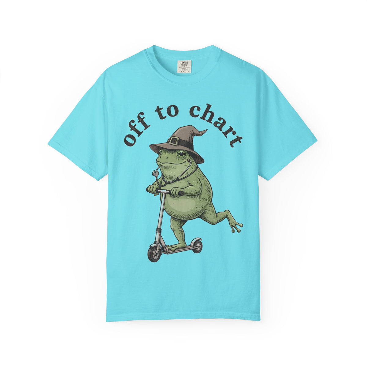 Off To Chart Shirt, Witch Hat Frog Nurse Scooter Tee, Funny Charting RN Shirt, Nurse Gift