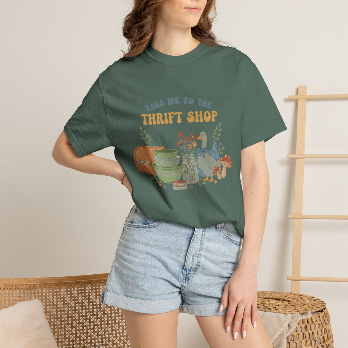 Take Me To The Thrift Shop Tall Shirt, Thrifted Treasures Still Life Tee, Vintage Lover Shirt, Thrifting Gift