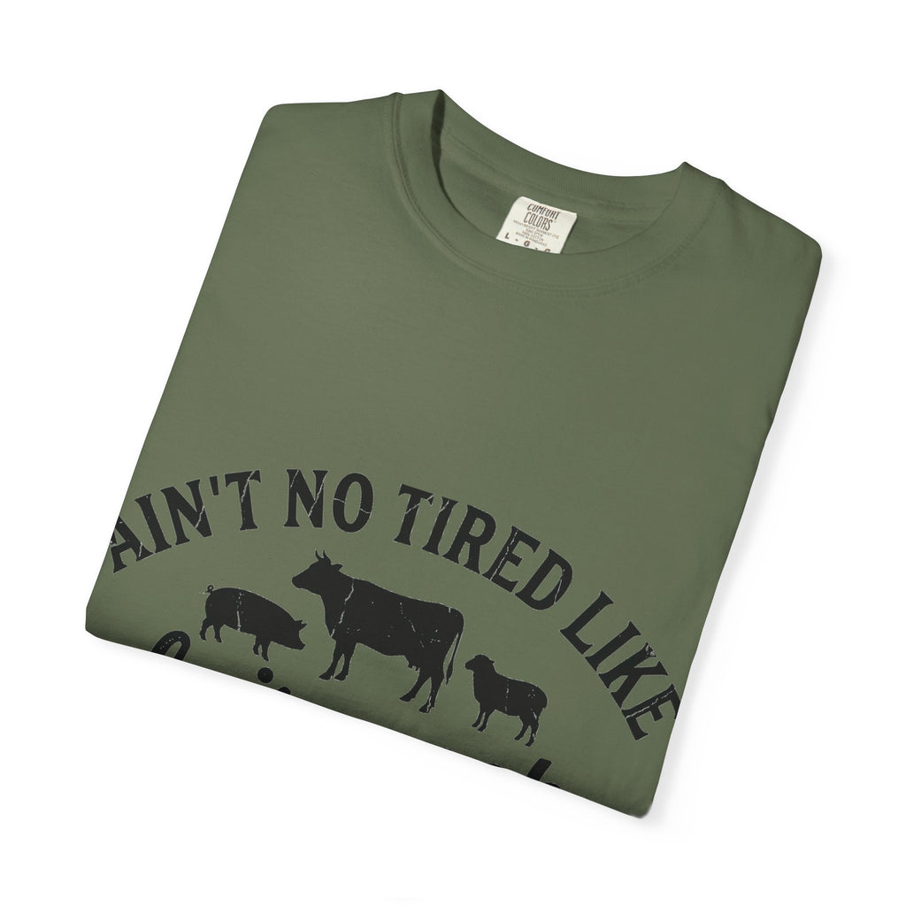 Ain't No Tired Like Fair Week Tired Shirt, Funny Livestock Show Tee, County Fair Mom Shirt, 4H Gift