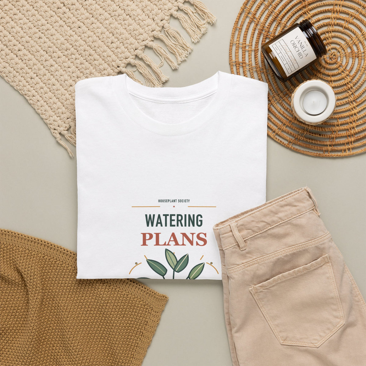 Watering Plans: Vaguely Soon — Funny Houseplant Humor T-Shirt