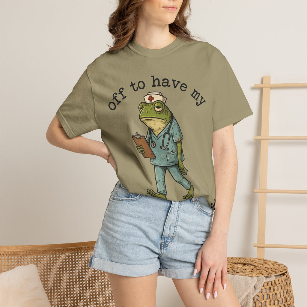 Off To Have My Flabbers Gasted Shirt, Funny Nurse Frog Tee, Sarcastic Scrubs Shirt, RN Gift