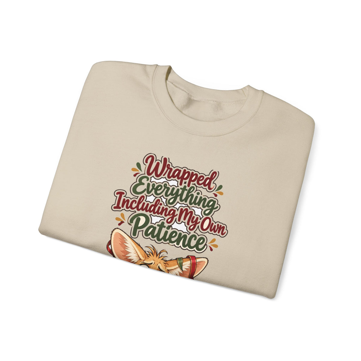 Funny Christmas Mom Sweatshirt Wrapped Everything Including My Own Patience Shirt, Funny Mom Gift, Christmas Gift, Funny Tee