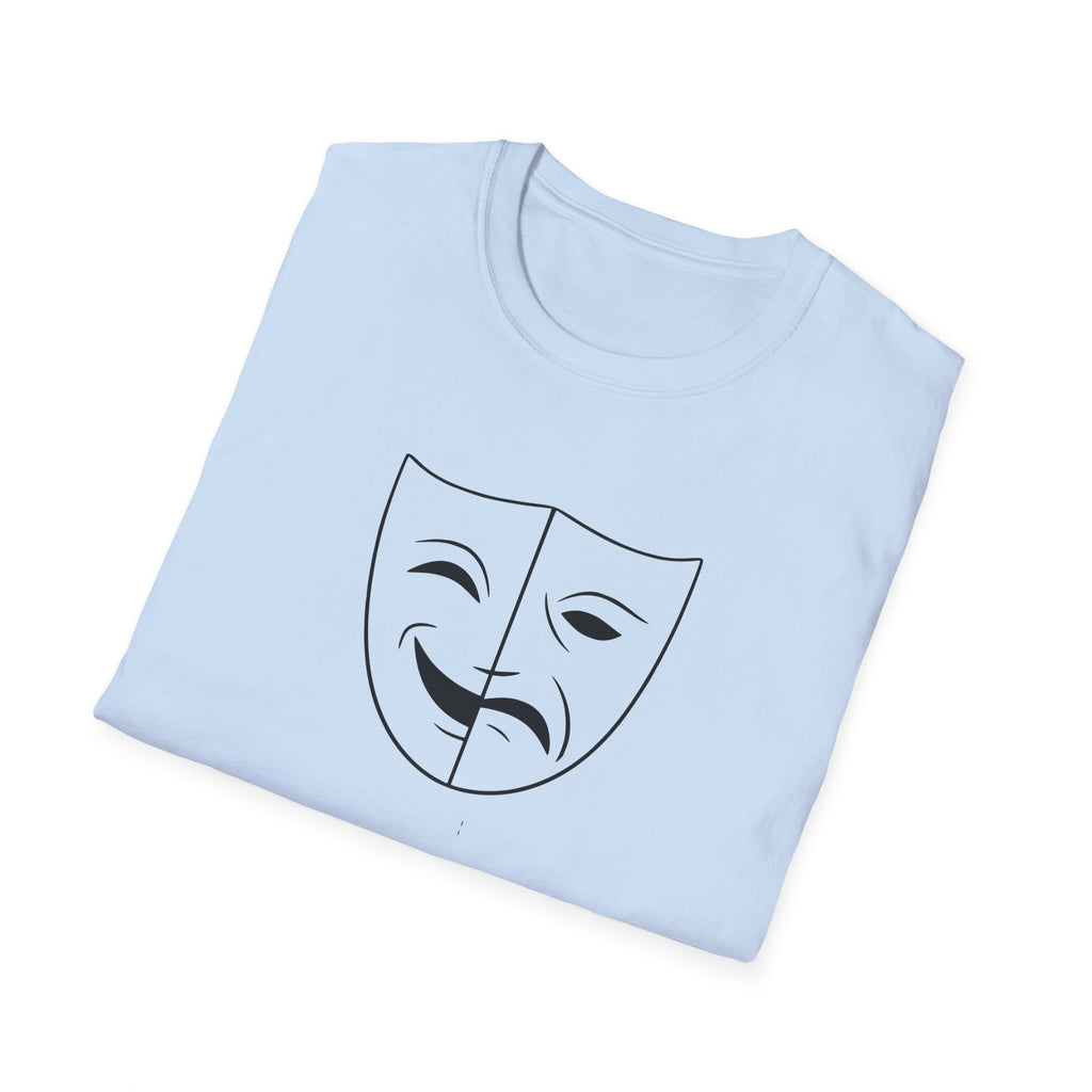 Theatre Mask Shirt, Drama Comedy Graphic Tee, Actor Gift
