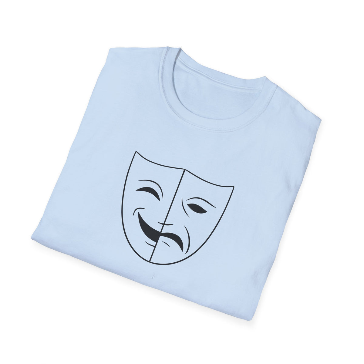 Theatre Mask Shirt, Drama Comedy Graphic Tee, Actor Gift